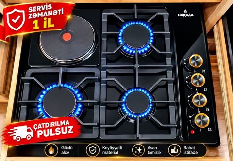 Qaz plitəsi 4 gözlü, Yeni — 135 ₼ · Pirəkəşkül · Plitələr Qaz plitəsi 4 gözlü, Yeni — Pirəkəşkül
