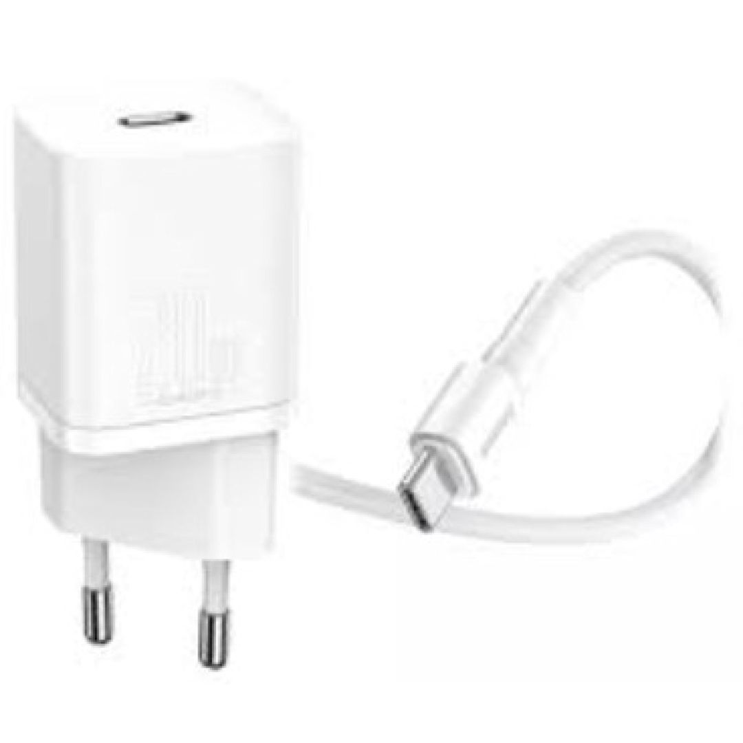 Şəbəkə şarj cihazı Baseus Super Si Quick Charger 1C 20W White (TZCCSUP-B02) — Telefonlar və qadjetlər, Bakı