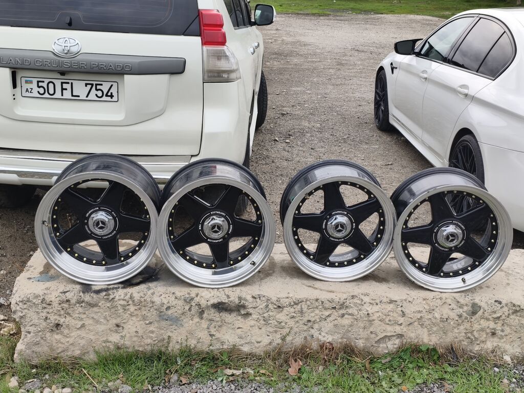Satılır: 4 ədəd yüngül lehimli disk dəsti - Brend/model: Borbet r17 — Diskləri, Masazır (3)