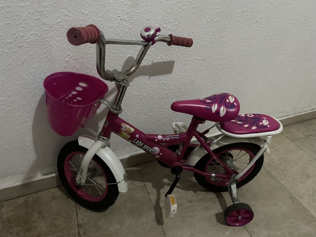 Uşaq velosipedi – Lada Sport, tək sürüş üçün köməkçi təkərlərlə — Uşaq velosipedləri, Bakı (3)