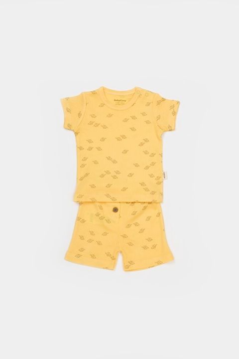 Oğlanlar üçün şortlu dəst BabyCosy CSYM11702, sarı, modal/pambıq, ölçü 3-6 ay — 30.44 ₼ · Bakı · Mallar Oğlanlar üçün şortlu dəst BabyCosy CSYM11702, sarı, modal/pambıq, ölçü 3-6 ay — Bakı