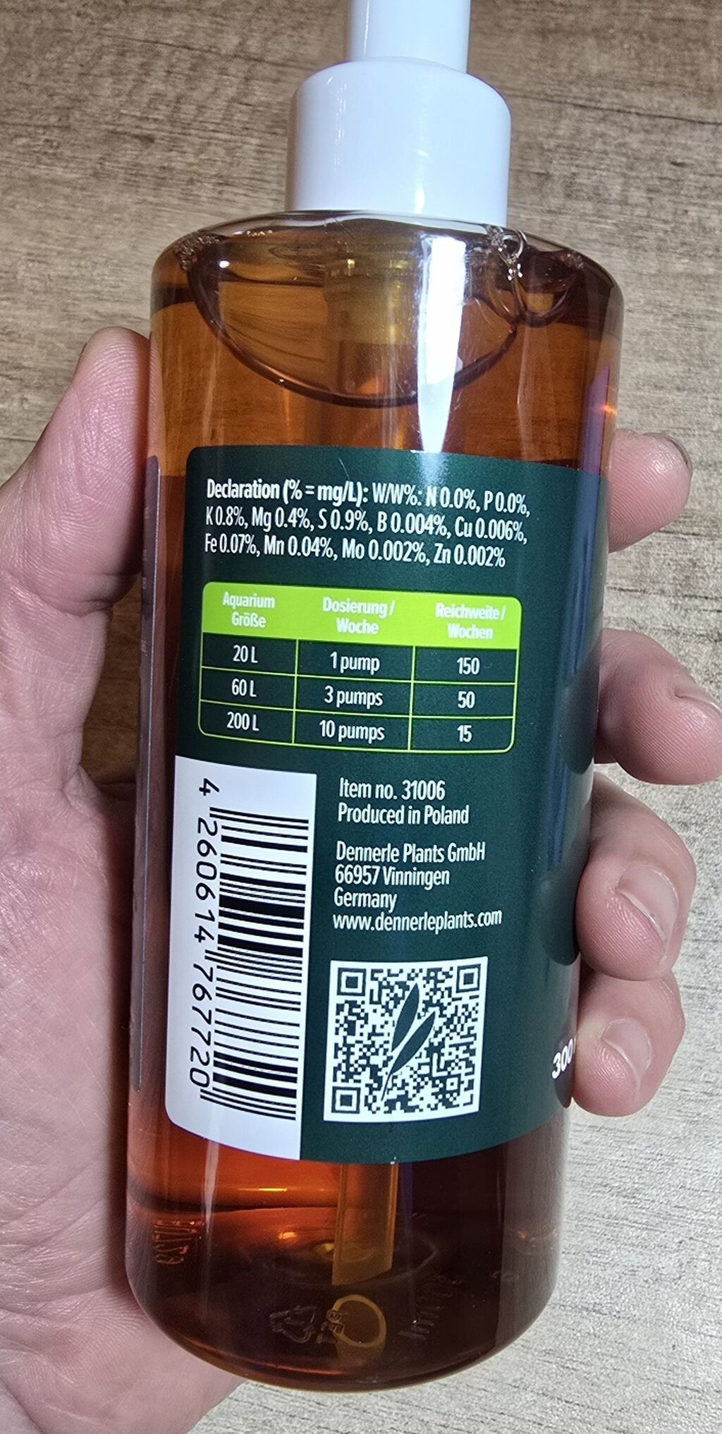 Dennerle Plants Liquid 300 ml – Akvarium bitkiləri üçün mikro gübrə — Bitkilər, Bakı (2)