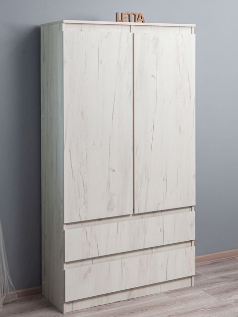 Paltar üçün şkaf Letta Chelsi,180x51.5x90 sm,LDSP,ağ — 380 ₼ · Bakı · Şkaflar Paltar üçün şkaf Letta Chelsi,180x51.5x90 sm,LDSP,ağ — Bakı