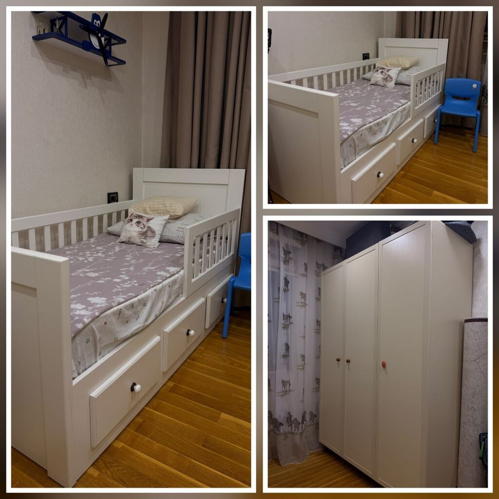 İki ədəd carpayi(matrasları ilə) və 1eded dolab birlikdə 550azn. Ayri — Mebel, Xırdalan