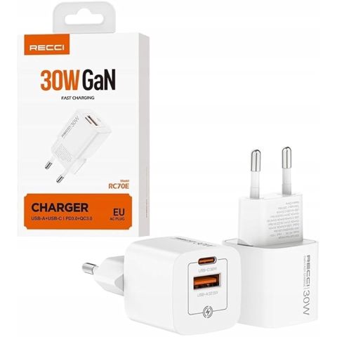Şəbəkə enerji toplama cihazı Recci RC70E — 35 ₼ · Bakı · Telefonlar və qadjetlər Şəbəkə enerji toplama cihazı Recci RC70E — Bakı