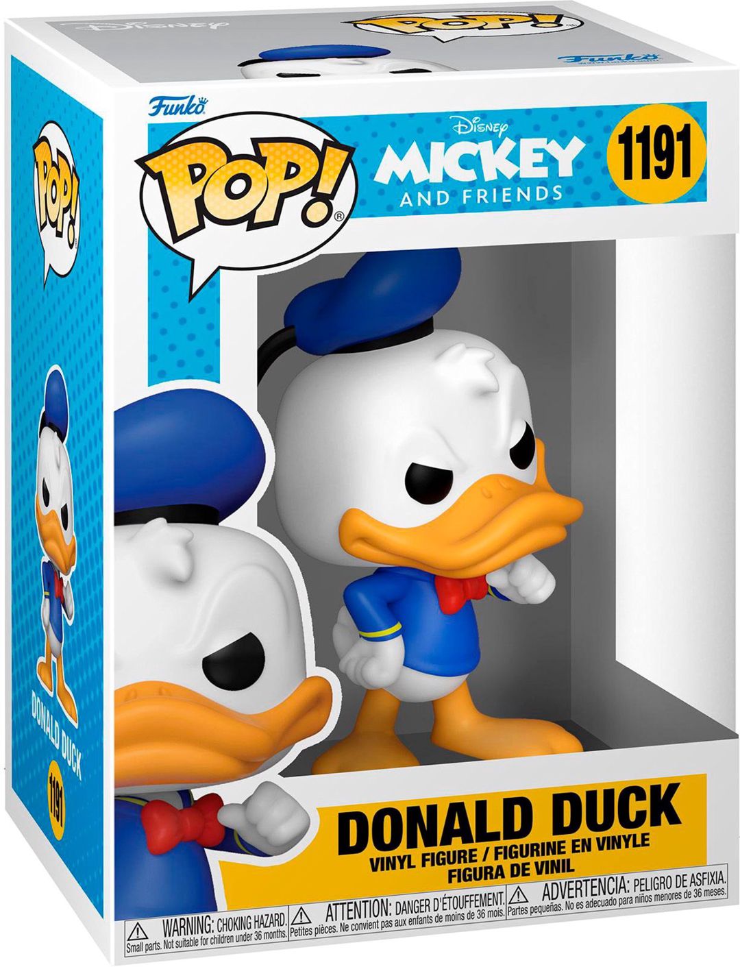 Fiqur Funko POP Disney: Mickey and Friends Donald Duck, vinil, 10 sm, 3+ yaş — Mallar, Bakı (2)