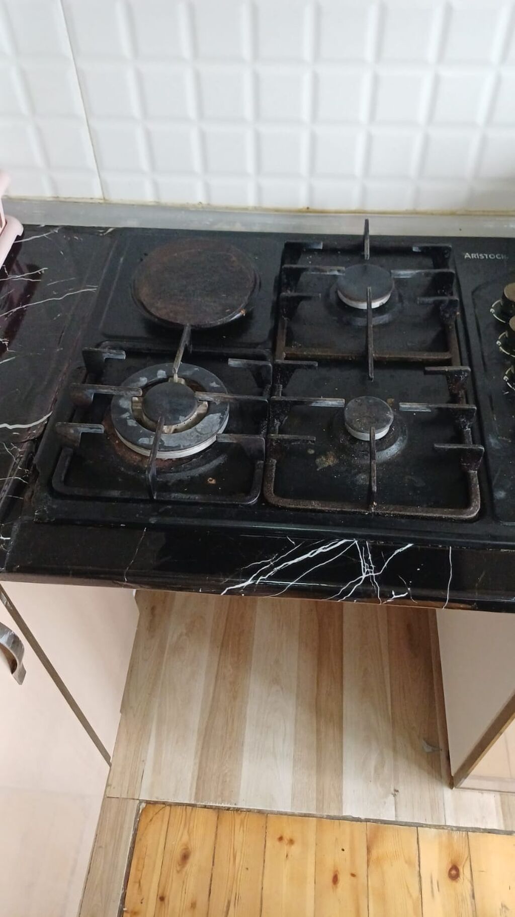 Quraşdırılan qaz plitəsi – 4 gözlü, kombinə edilmiş modellə - Üst — Plitələr, Mingəçevir (4)