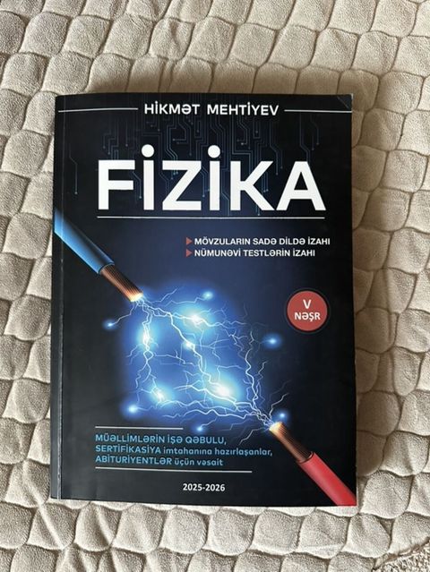 Məhsul: Fizika dərs vəsaiti (Hikmət Mehtiyev), V nəşr, 2025–2026 — Bakı