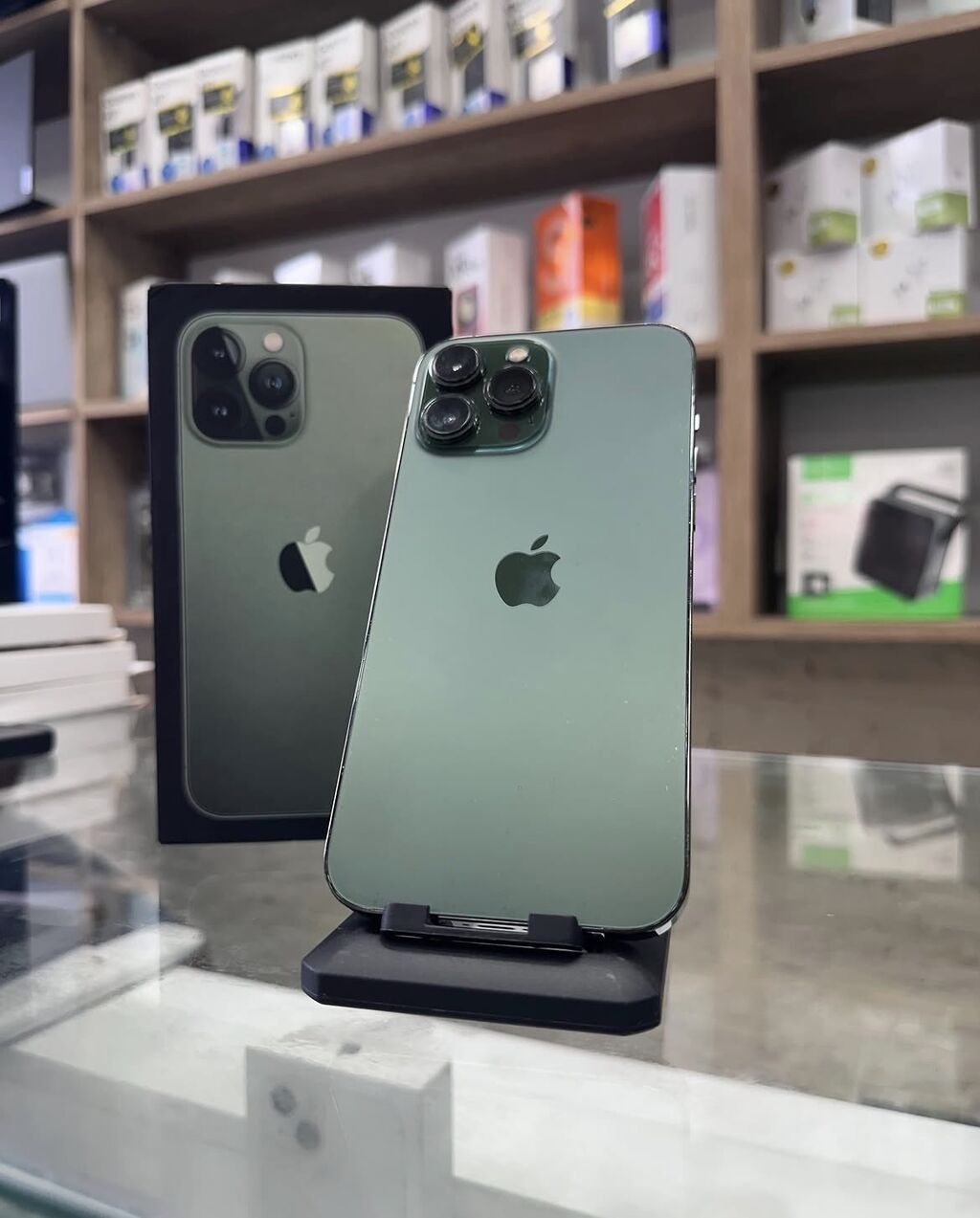 IPhone 13 Pro, 128 GB, Alpine Green, Zəmanət, Simsiz şarj, Face ID — Apple iPhone, Bakı (3)