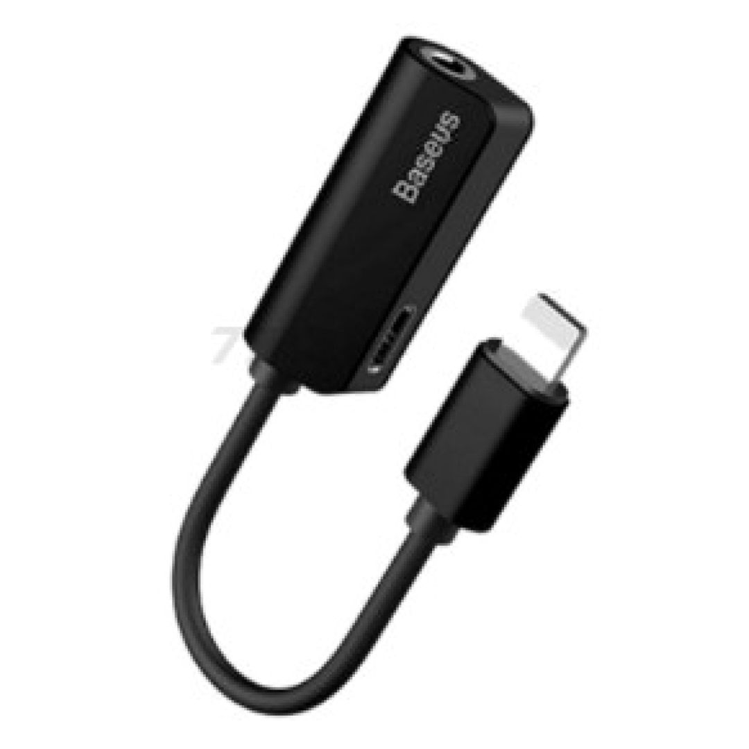 Səs adapteri Baseus L32 IP Male to 3.5 mm and Lightning Female Adapter CALL32-01 — Smartfon üçün kabelləri və keçidçilər, Bakı (2)