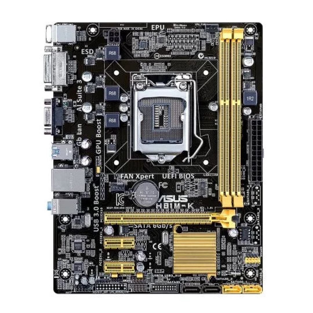 Intel H81 çipset ASUS H81M-K əsasında ana plata — Ana platalar, Bakı (2)