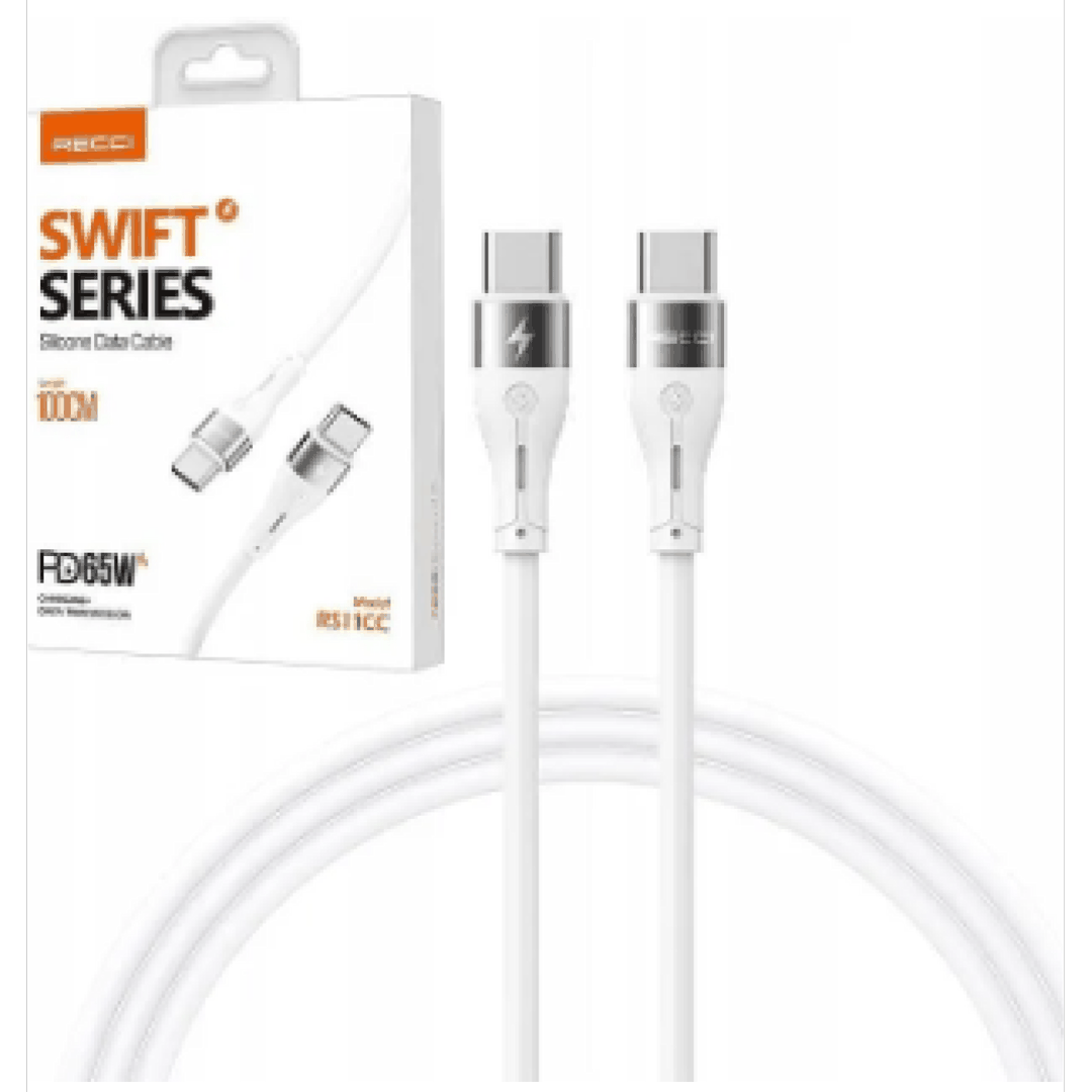 Kabel USB Type-C to Type-C Recci RS11CC, 1 m — Telefonlar və qadjetlər, Bakı (2)