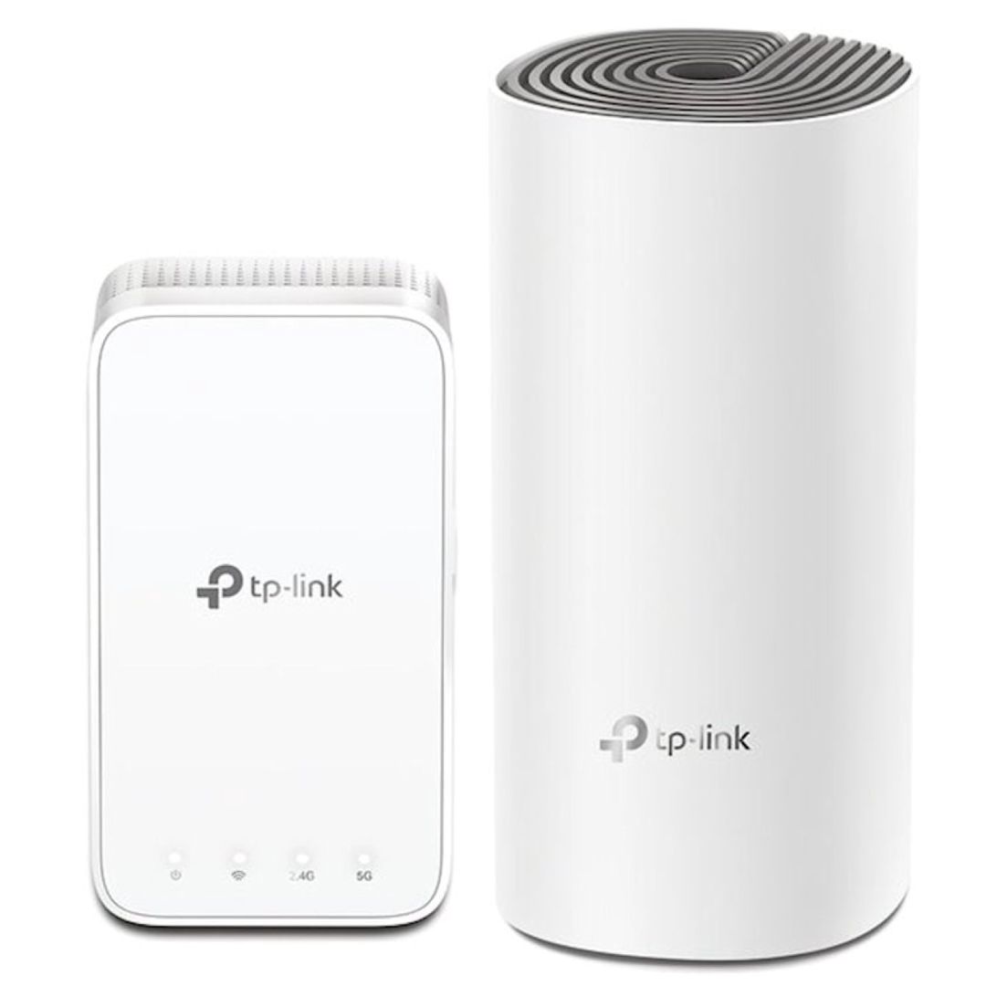 Giriş nöqtəsi Wi-Fi TP-Link Deco-E3 2 ədəd, Ağ — Sinyal gücləndiricilər və antennalar, Bakı