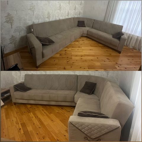 Divan satılır. - Model: L formalı künc divan - Açılır bazası var — Bakı