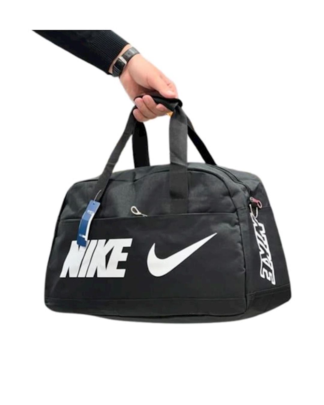 Sport çanta M-168_S_1 neylon, qara su keçirməyən — Mallar, Bakı