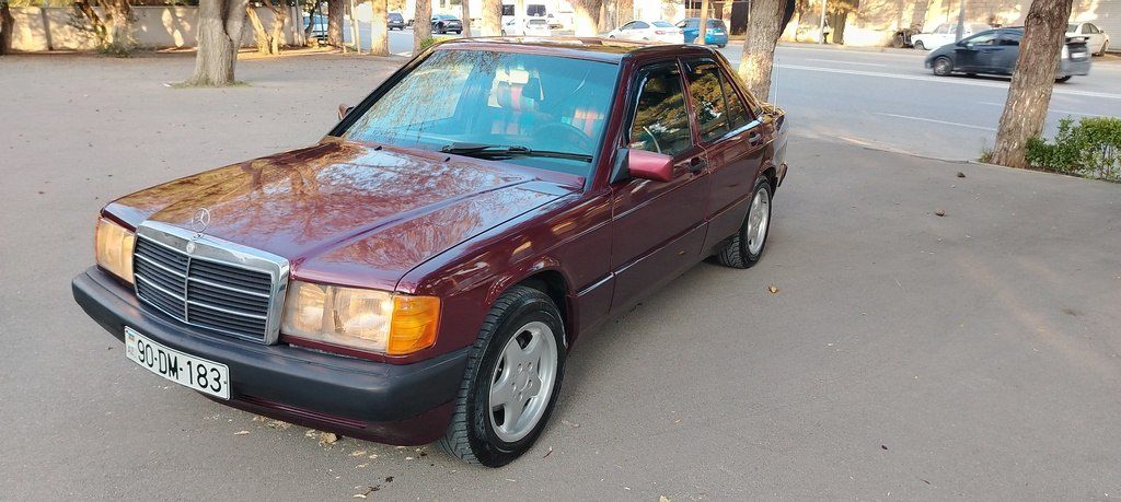 Mercedes 190, 1.8 L, 1992 il, 425 000 km 90-DM-183 — Avtomobillər, Bakı (5)