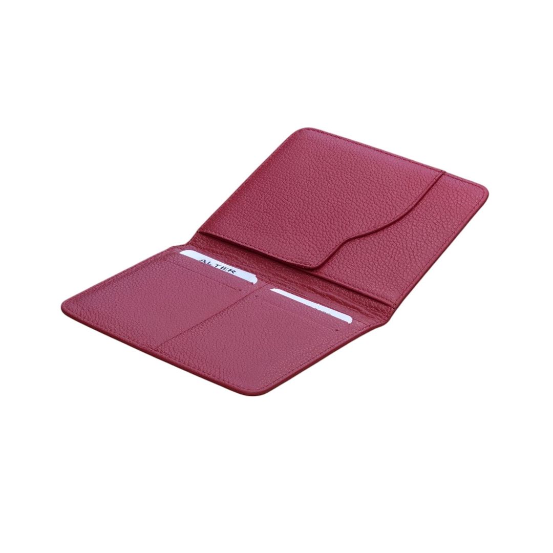 Dəri vizit kart qabı dəri Alter_42279_Red — Mallar, Bakı (2)