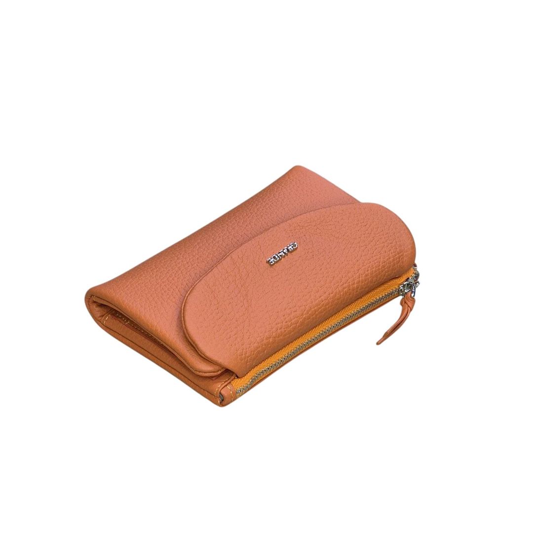 Dəri pul kisəsi qadın üçün Grande_2813_Orange — Mallar, Bakı (2)