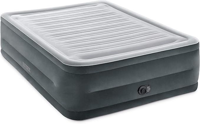 Şişmə döşək Intex Queen Comfort-Plush Fiber-Tech RP, boz, 152x203x56 sm — Mallar, Bakı