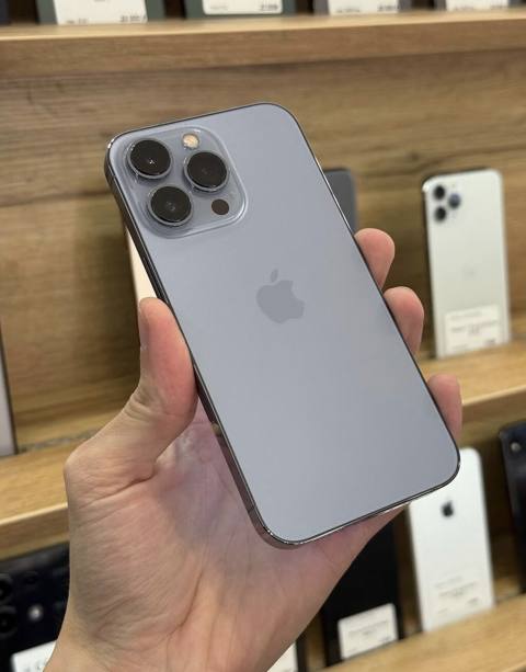 IPhone 13 Pro, 128 GB, Sierra Blue, Zəmanət, Simsiz şarj, Face ID — Tmobil