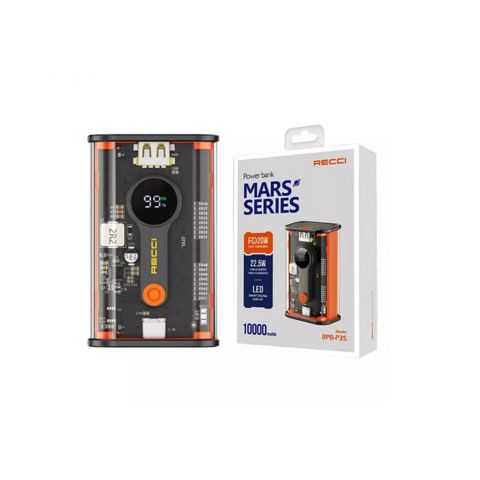 Power Bank Recci RPB-P35 Mars Series 10000mAh — Bakı
