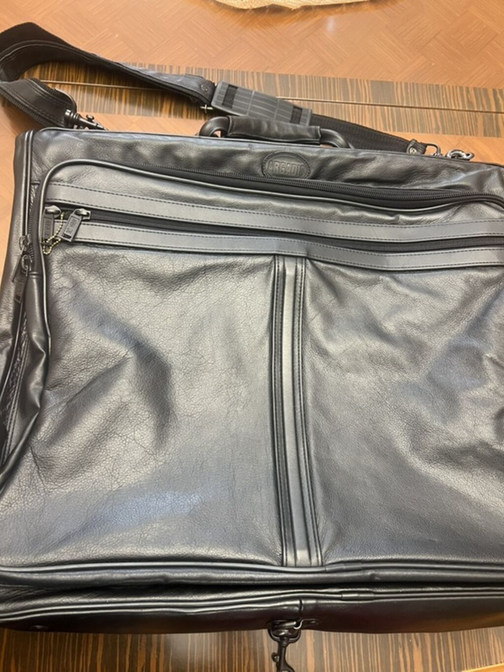 Təmiz Dəri geyim üçün asma-səyahət çantası (garment bag) - Material — Çantalar, çamadanlar, cüzdanlar, Bakı (5)