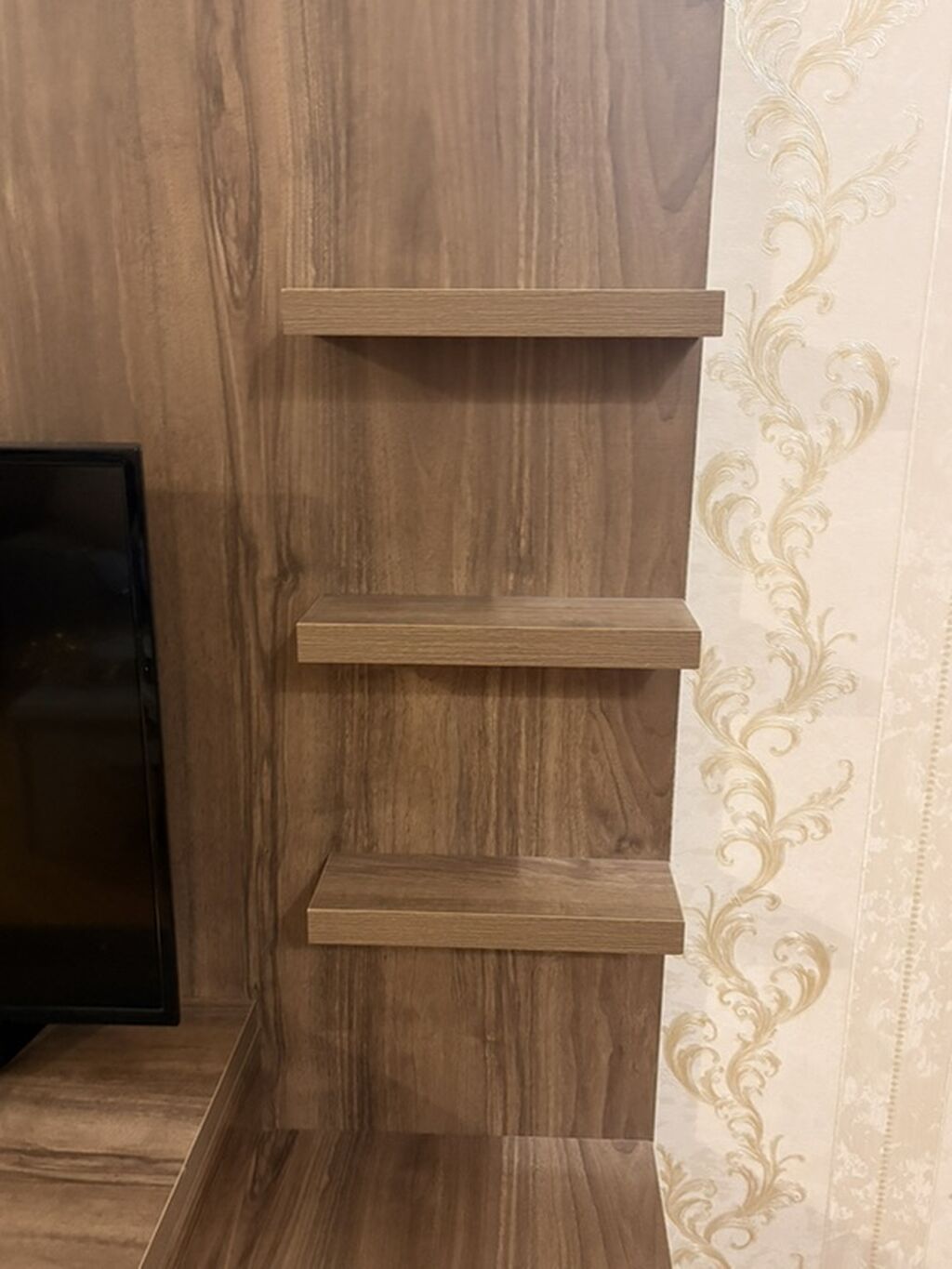 Mebel dəsti – TV stendi və divar paneli - Material: ağac teksturalı — Televizor altlıqları və standlar, Xırdalan (2)