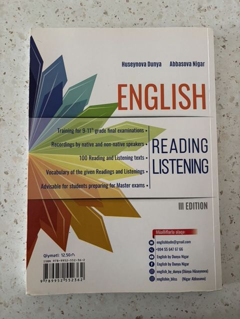 English Reading Listening – III nəşr Hüseynova Dünya və Abbasova — Niyaz