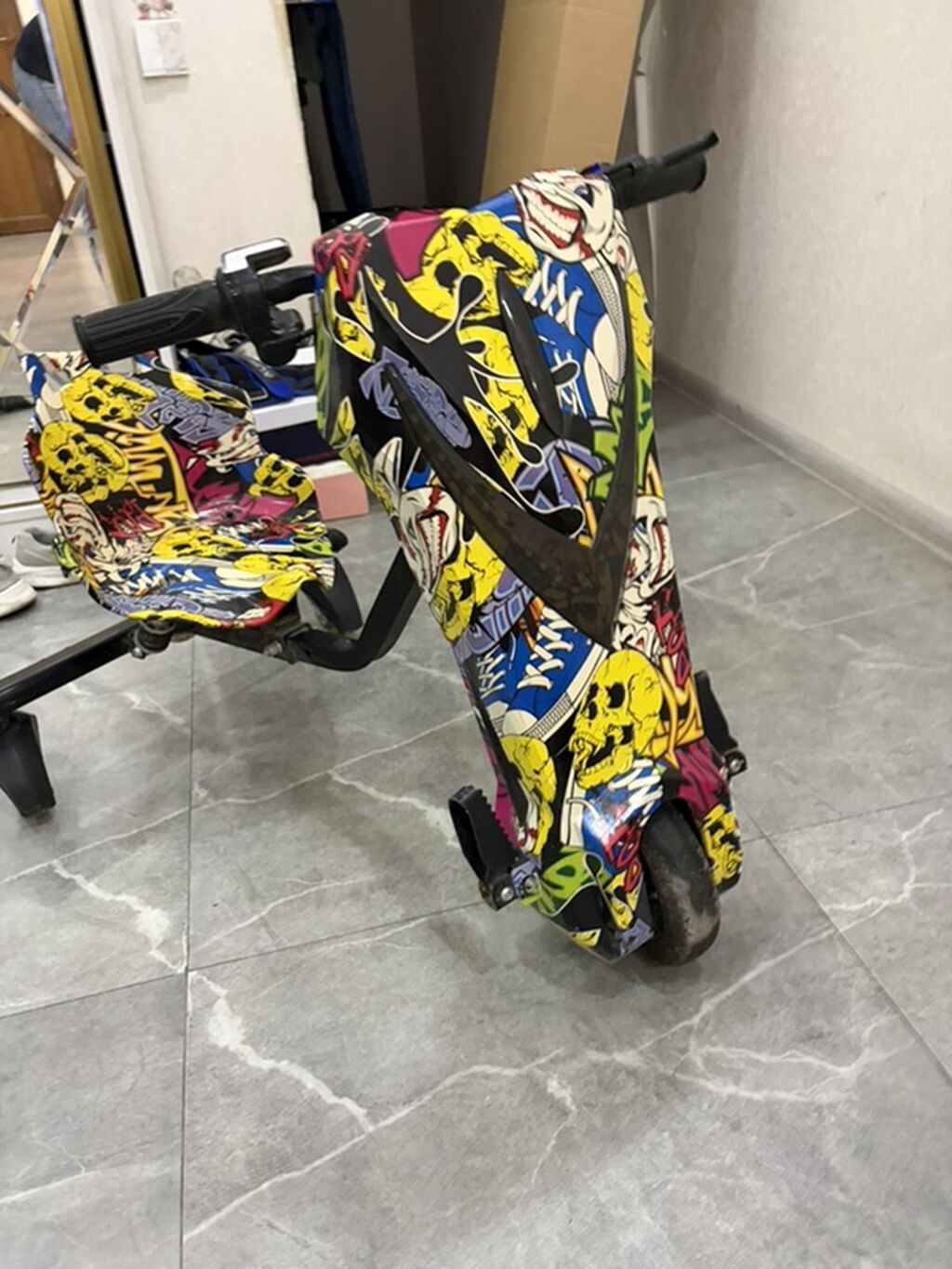 Elektrik drift skuter – oturacaqlı, 3 təkərli model - Rəngarəng — Uşaq avtomobilləri, Bakı (4)