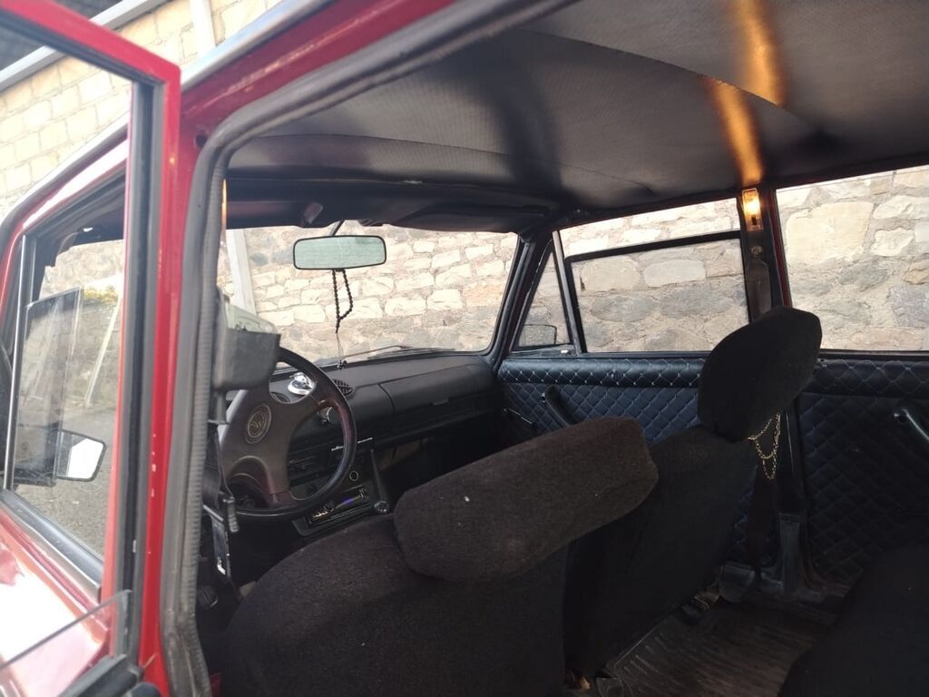 VAZ 2101, qırmızı rəngdə sedan - Kuzov: klassik “Jiquli” dizaynı 60-BU-486 — Avtomobillər, Tovuz (9)