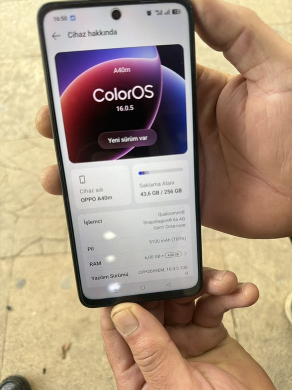 Oppo A1, 256 GB, rəng - Qara — OPPO, Masazır (2)
