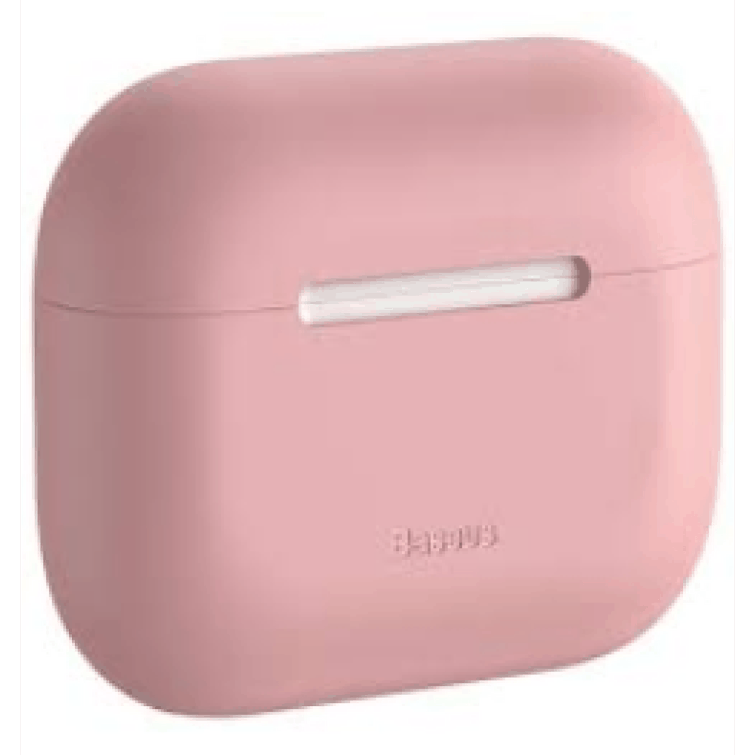 AirPods Pro Qulaqlıqları üçün qoruyucu çanta Airpods Pro Çəhrayı WIAPPOD-ABZ04 üçün Baseus silika qutusu — Telefonlar və qadjetlər, Bakı