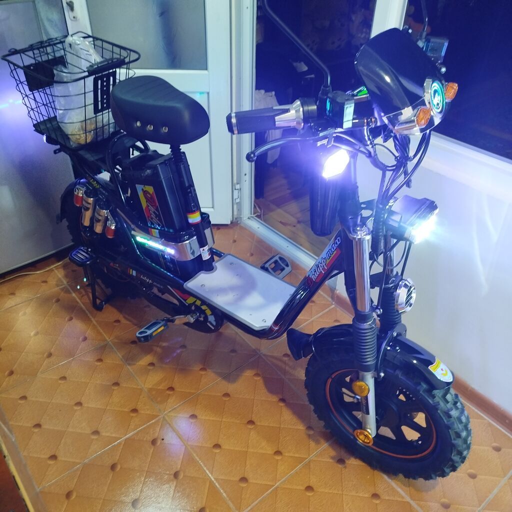 Elektrik skuter/velosiped hibridi - Güclü elektrik mühərriki, qaz — Elektrik velosipedləri, Bakı (4)