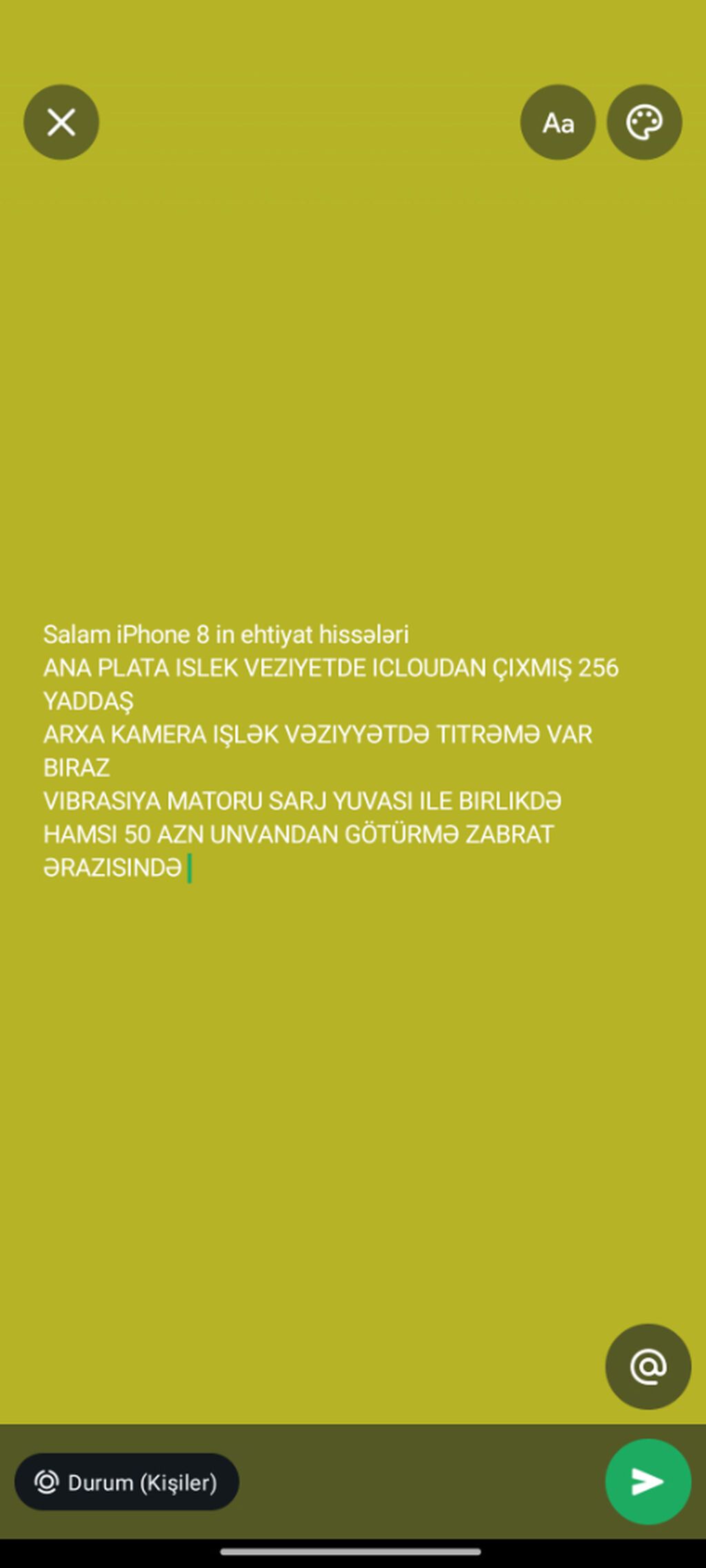 Catrlma yoxdu zabratda götürə bilərsiz — Smartfon ehtiyat hissələri, Bakı