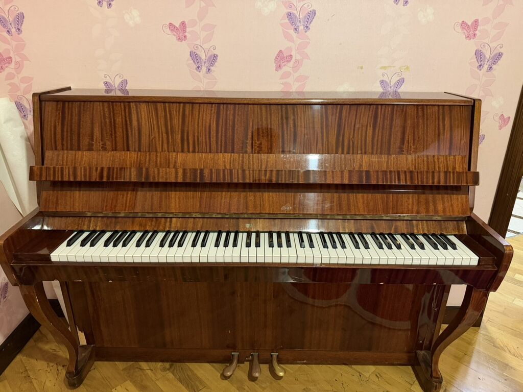 Upright royal pianino - Korpus: parlaq cilalı, tünd taxta teksturalı — Pianino və digər klaviş alətləri, Bakı (2)