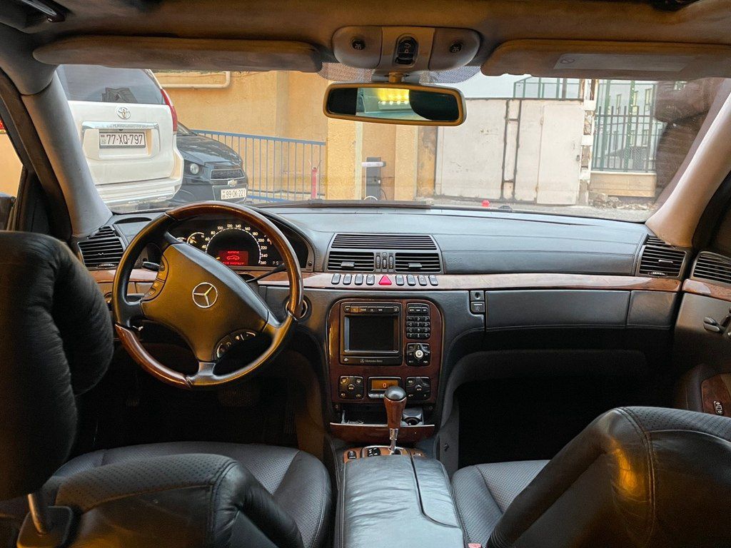 Mercedes S 320, 3.2 L, 2002 il, 483 000 km — Avtomobillər, Bakı (8)