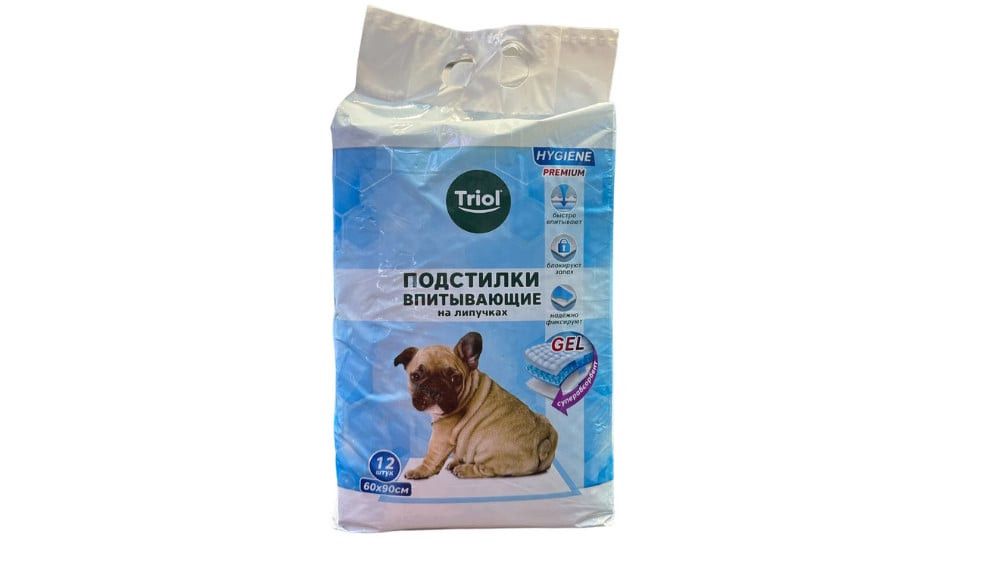 Hopdurucu altlıqlar Triol Hygiene, yapışqanlı, 60x90 sm, 12 ədəd - 4680384000283 — Mallar, Bakı