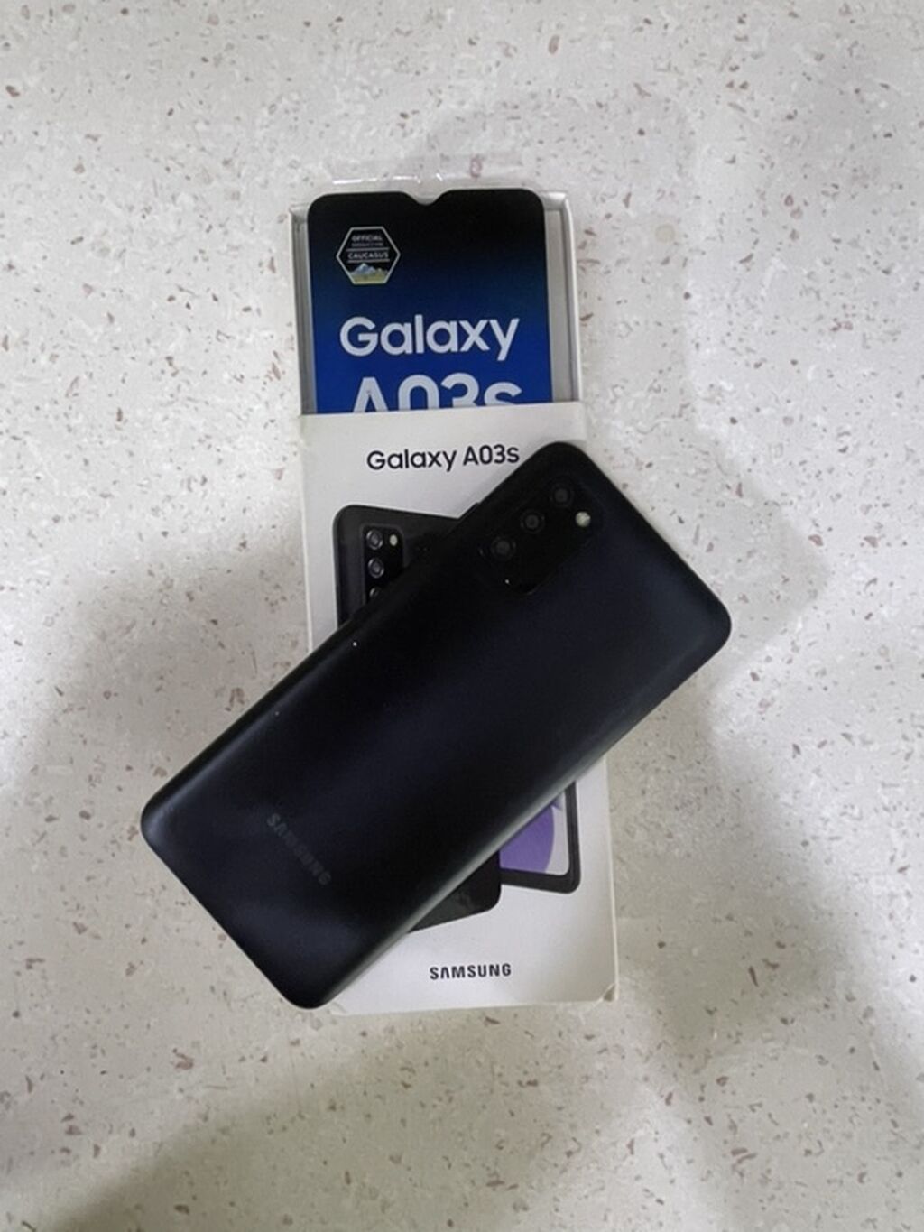 Samsung Galaxy A03s, 64 GB, rəng - Qara, Barmaq izi — Samsung, Sumqayıt