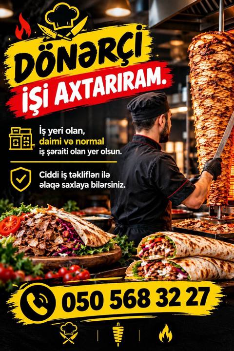 Dönərçi işi axtarıram. - Peşəkar dönər kəsimi, ədviyyatlandırma — Bakı