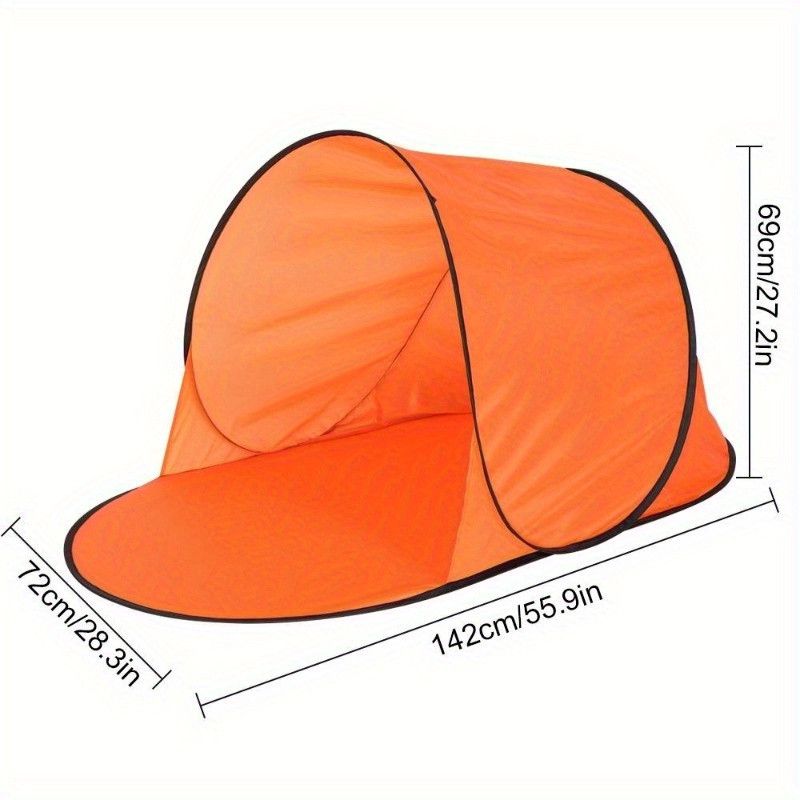 Çimərlik tenti, narıncı, 142x72x69 sm — Mallar, Bakı (2)