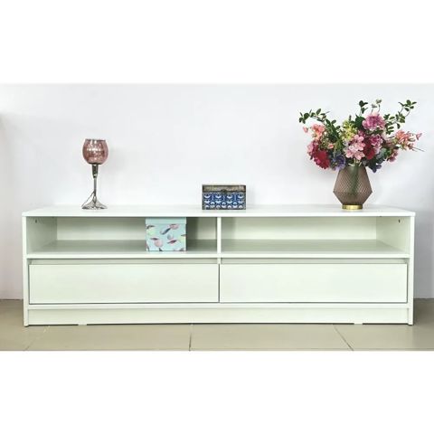 TV üçün tumba Letta 3563 TV2, 50x40x180 sm, Ldsp, ağ — Bakı
