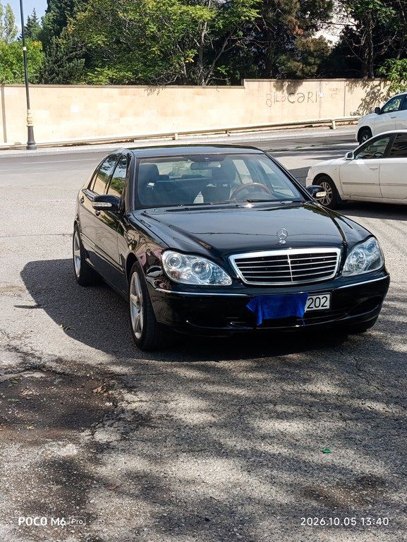 Mercedes S 320, 3.2 L, 2003 il, 280 000 km — Avtomobillər, Bakı (4)