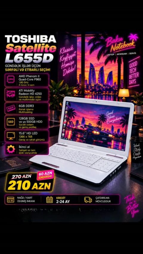 Toshiba Satellıte L655D — Bakı
