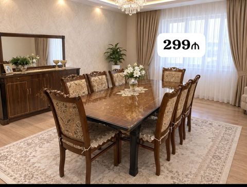 Masa desti satilir 8 stul daxil. *Qiymeti 299* Unvan Mehdiabad — Bakı