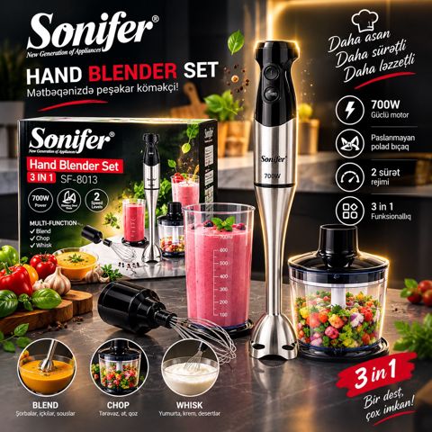 Blender Sonifer SF-8013 — 45 ₼ · Bakı · Ev texnikası Blender Sonifer SF-8013 — Bakı
