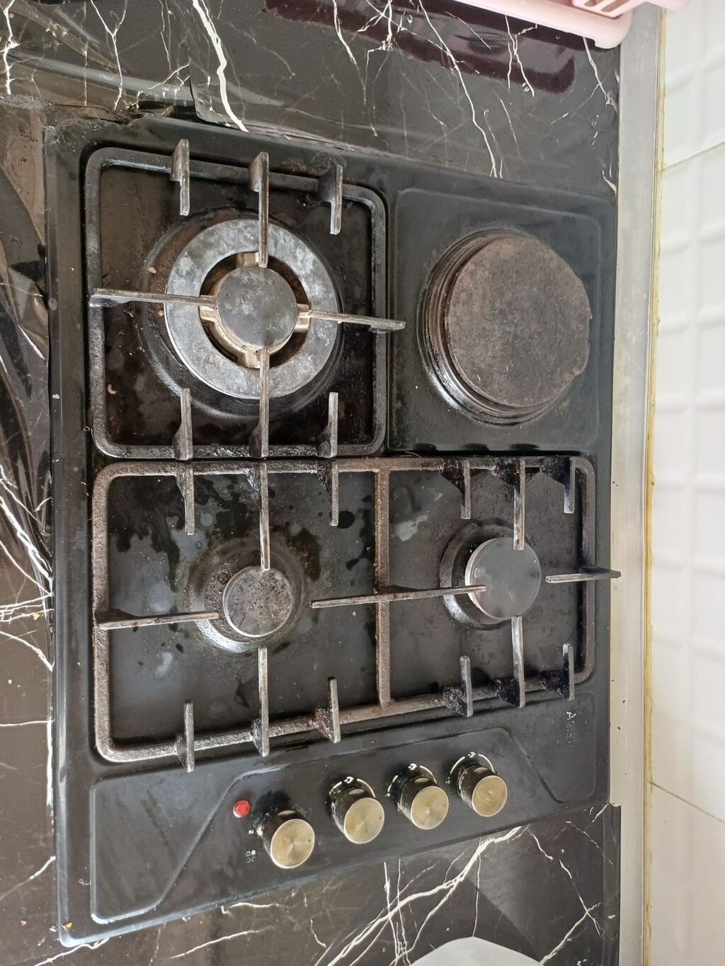 Quraşdırılan qaz plitəsi – 4 gözlü, kombinə edilmiş modellə - Üst — Plitələr, Mingəçevir (3)