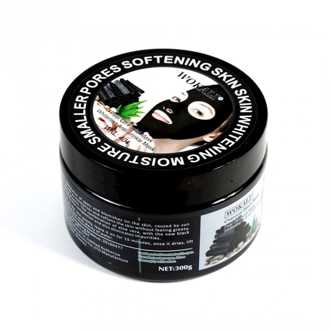 Üz üçün plyonka maska Wokali Charcoal Black Mask with Aloe Vera, Vitamin E & C 300 q — Mallar, Bakı (2)