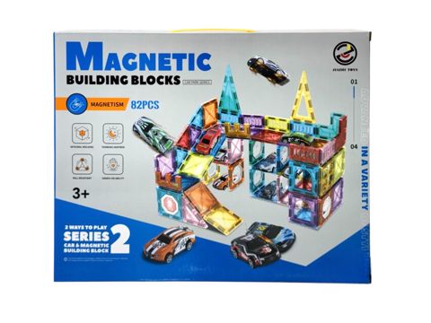 Maqnit konstruktor Jiazhi Toys Magnetic Building Blocks, 82 əşya, 3+ yaş — Bakı