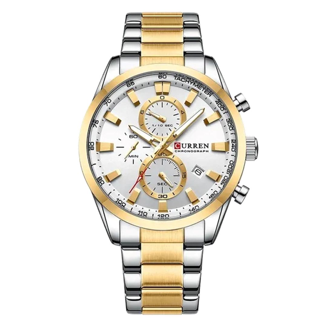 Qol saatı Curren C8445 Silver/Gold/White — Mallar, Bakı