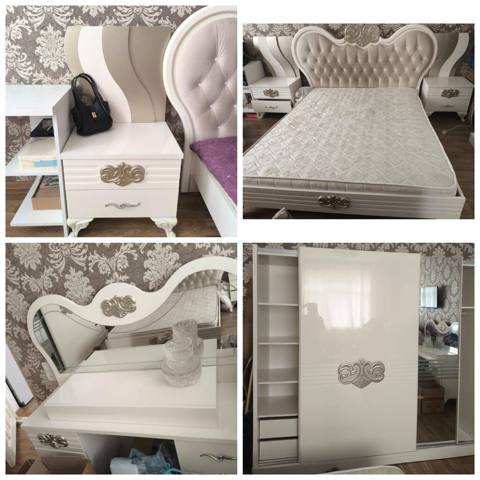 İkinəfərlik çarpayı, Dolab, Termo, 2 tumba, İşlənmiş — Vasiteci Sekine Xanim — Жиһаз